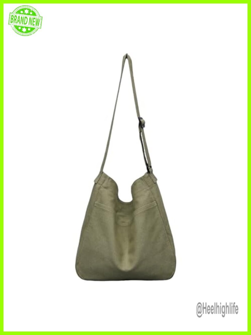 Hobo Canvas Crossbody Shoulder Bag Large Casual Tote Travel